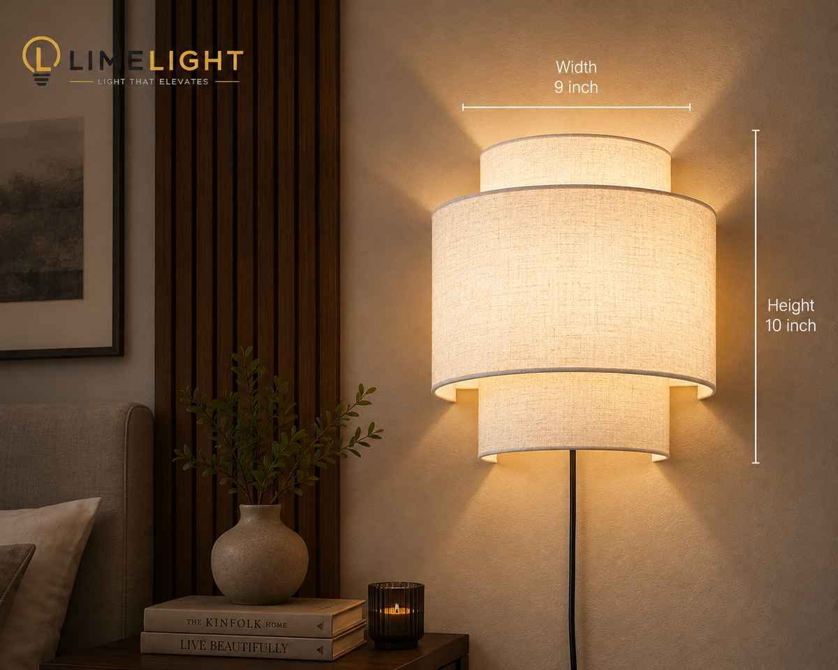 LIMELIGHT Aria – Layered Fabric Wall Sconce
