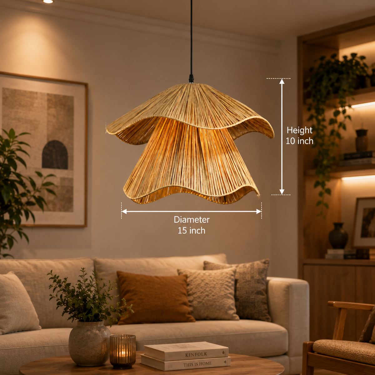LIMELIGHT Lumora – Woven Pendant Light