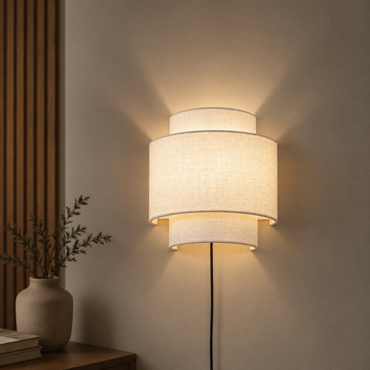 LIMELIGHT Aria – Layered Fabric Wall Sconce