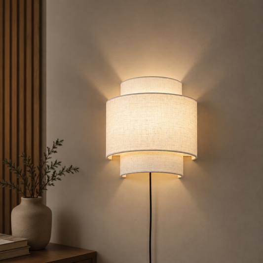 LIMELIGHT Aria – Layered Fabric Wall Sconce