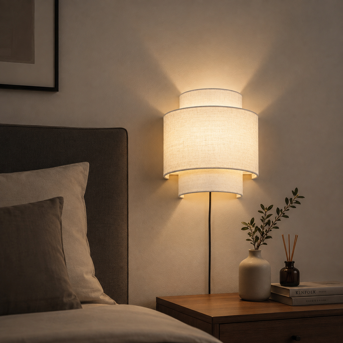 LIMELIGHT Aria – Layered Fabric Wall Sconce