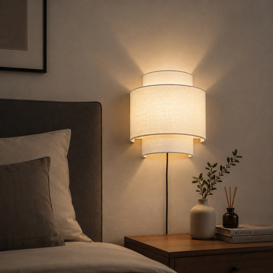 LIMELIGHT Aria – Layered Fabric Wall Sconce