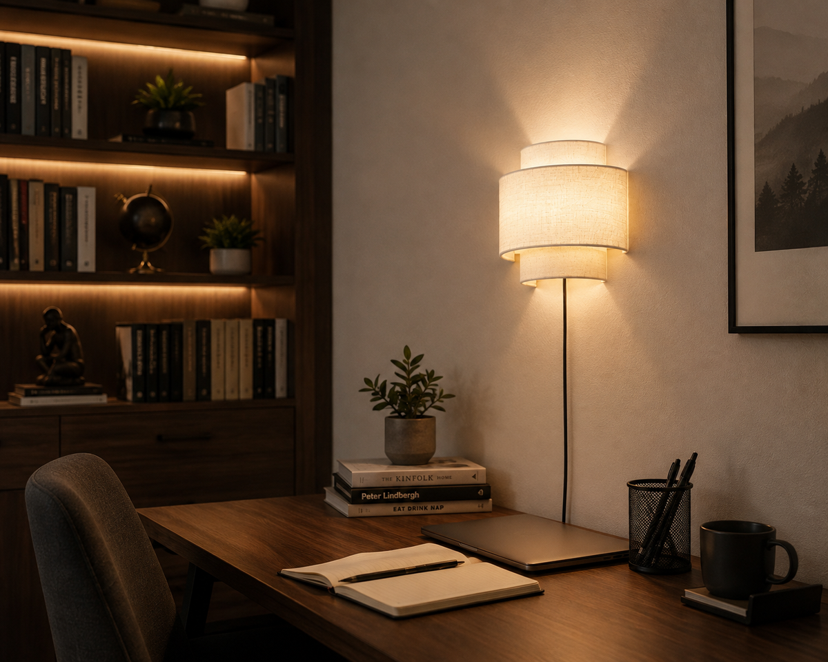 LIMELIGHT Aria – Layered Fabric Wall Sconce