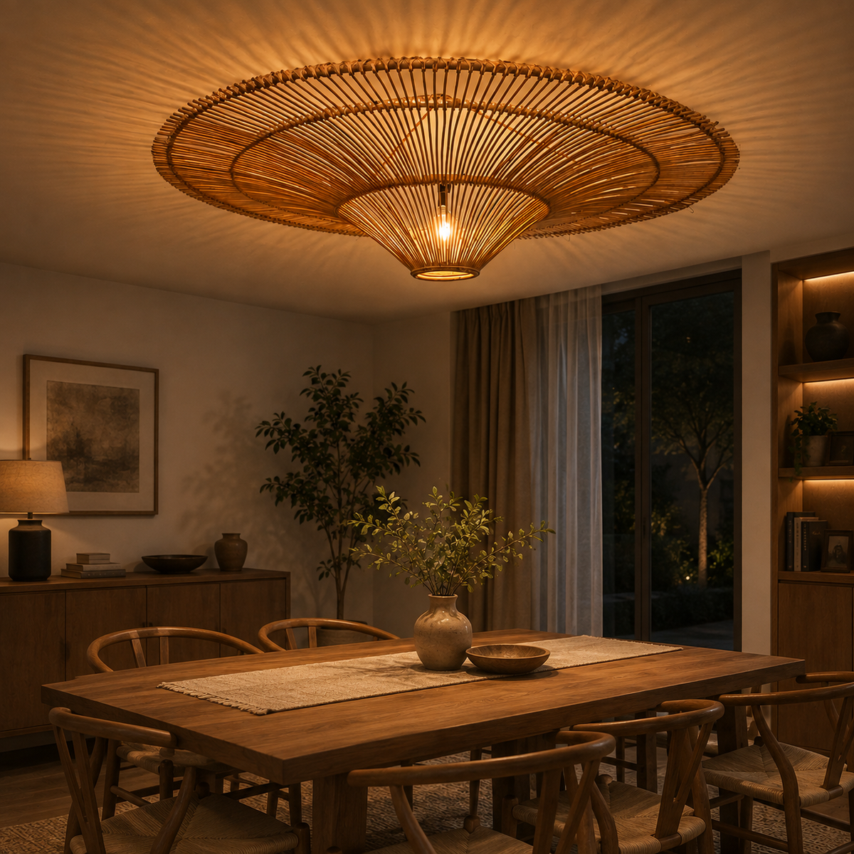LIMELIGHT Solara 36" – Cane Pendant Light